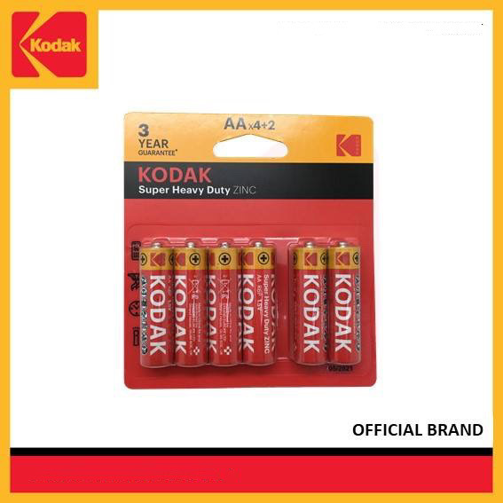KODAK Zinc SUPER Heavy Duty AA Battery ( 4+2 batteries per pack )